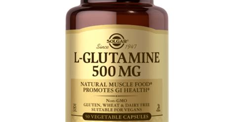 Solgar L Glutamine 500 мг 50 растителни капсули Супер Цена