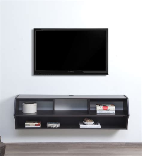 Buy Faito Wall Mounted Entertainment Unit in Straight Black Wenge ...