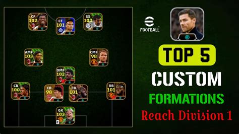 Top 5 Best Custom Formations Reach Division 1 This Week Unique