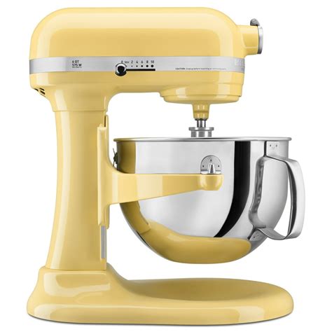 Kitchenaid Kp26m1xmy Pro 600 Series 6 Quart Bowl Lift Stand Mixer Majestic Yellow Closeout