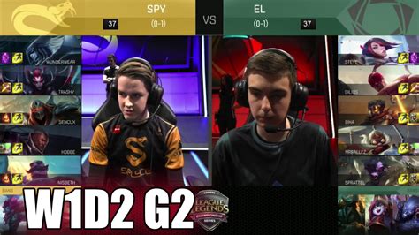 Splyce Vs Elements Week 1 Day 2 S6 EU LCS Spring 2016 SPY Vs EL G1