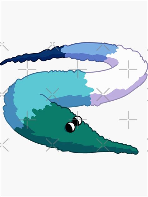 Gay Pride Flag Worm On A String Sticker By Olivks Redbubble