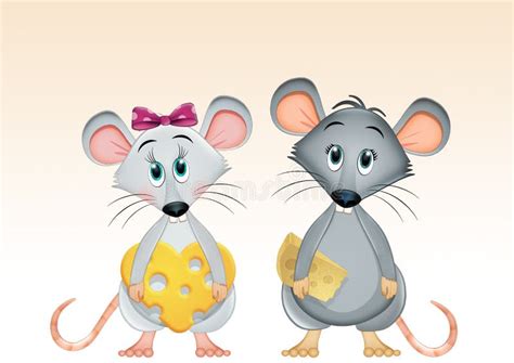 Illustration Of Couple Of Mice Stock Illustration Illustration Of