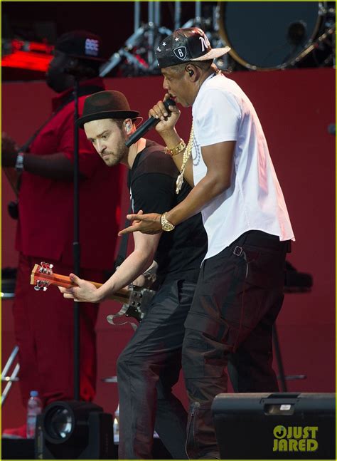 Justin Timberlake Jay Z Duet Holy Grail In London Video Photo