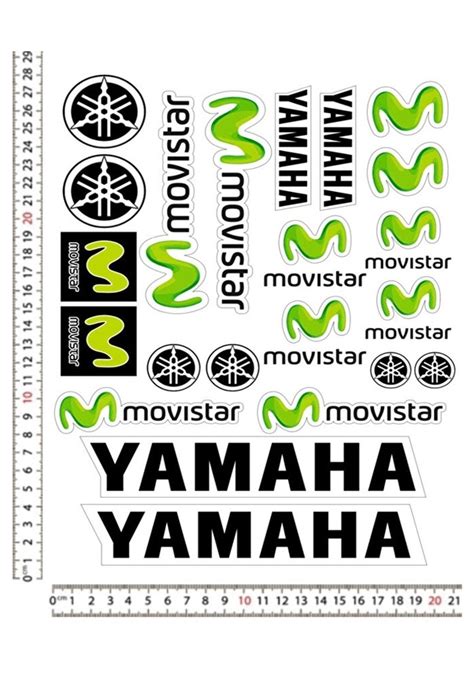 Yamaha Movıstar Motorsiklet Kask Sticker Çıkartma Seti Fiyatları ve