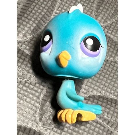 Littlest Pet Shop | Toys | Littlest Pet Shop Blue Bird Parakeet 26 Purple Eye 206 Retired Lps ...