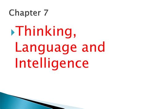 Thinking Language And Intelligence Ppt Download