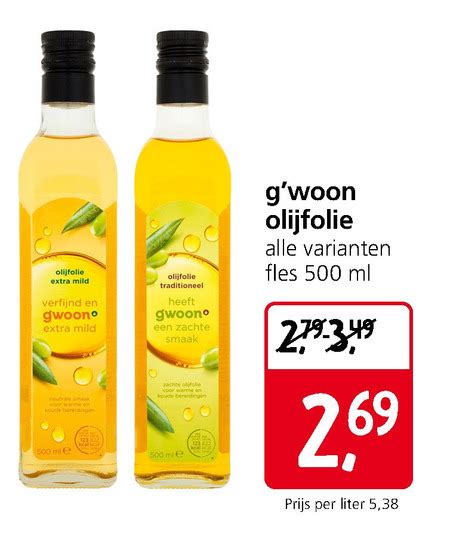 Gwoon Olijfolie Folder Aanbieding Bij Jan Linders Details