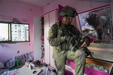 Israeli Military Tour of Northern Gaza Reveals Ravaged Buildings, Toppled Trees, Former Weapons ...