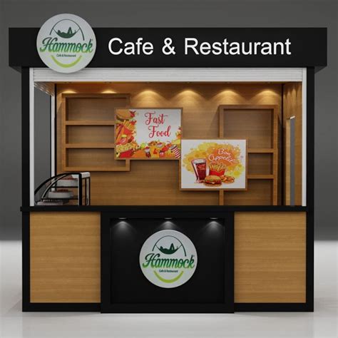 Luxury coffee kiosk with bar counter design in mall for sale | Food ...