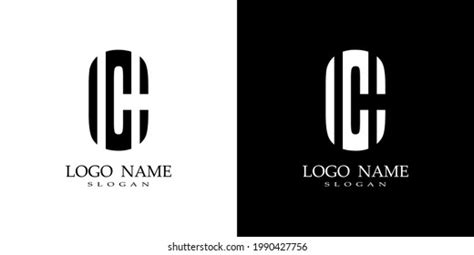 Black White Letter C Logo Vector Stock Vector (Royalty Free) 1990427756 | Shutterstock