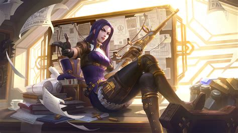 Caitlyn Arcane Lol 4k 7620e Wallpaper Pc Desktop