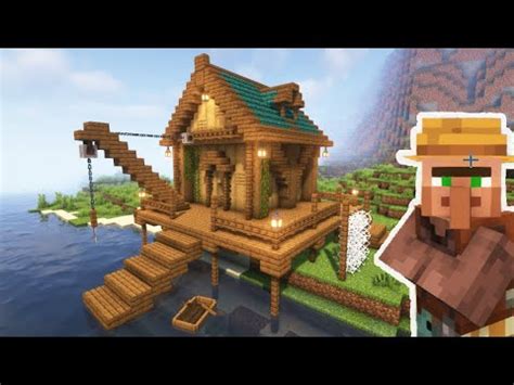 Minecraft | How to build a Fishing Hut | Tutorial - YouTube