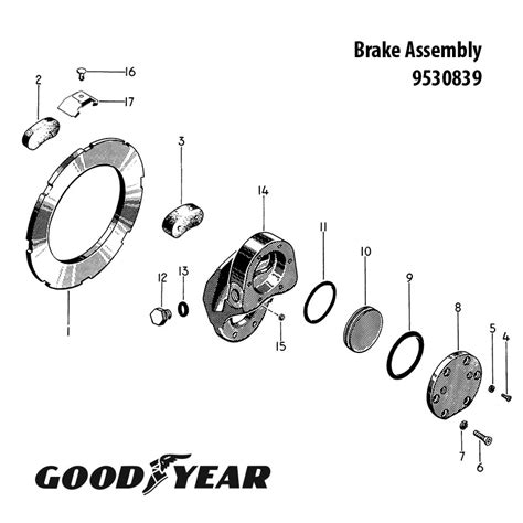 9530839 Goodyear Brake Assembly Univair Aircraft Corporation