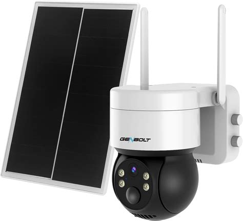 GENBOLT 2K Caméra Surveillance Solaire WiFi 4MP PTZ Caméra Extérieure