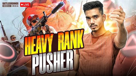 HEAVY RANK PUSHER IS HERE KYA AJJ TOP 50 HOGA BGMI LIVE FACECAM