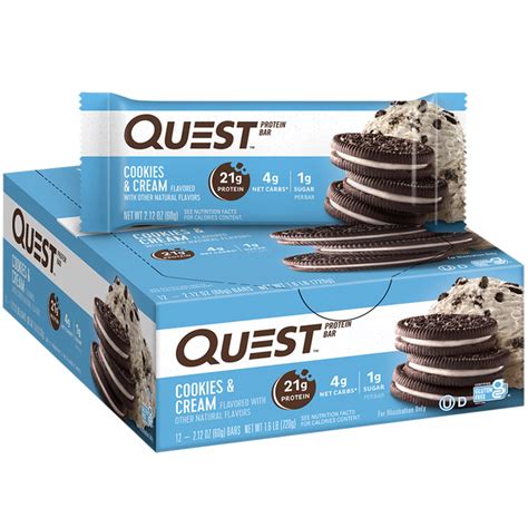 Cookies And Cream Protein Bars Quest Nutrition