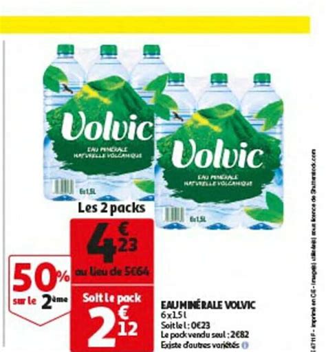 Promo Eau Min Rale Volvic Chez Auchan Icatalogue Fr