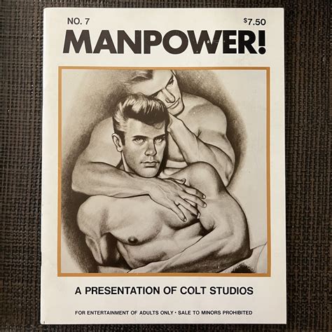 Unread COLT MANPOWER 7 1974 Gay Vintage Biker Male Masculine Nude