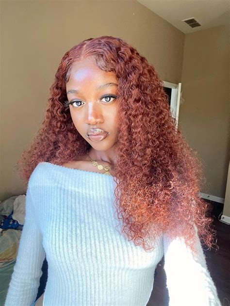 Ginger Hair On Black Women 👩🏾‍🦰 Girl Hairstyles Lace Wigs