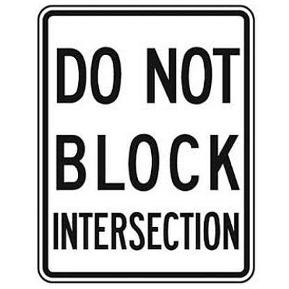 NTSigns Products Tagged With Do Not Block Intersection Signs