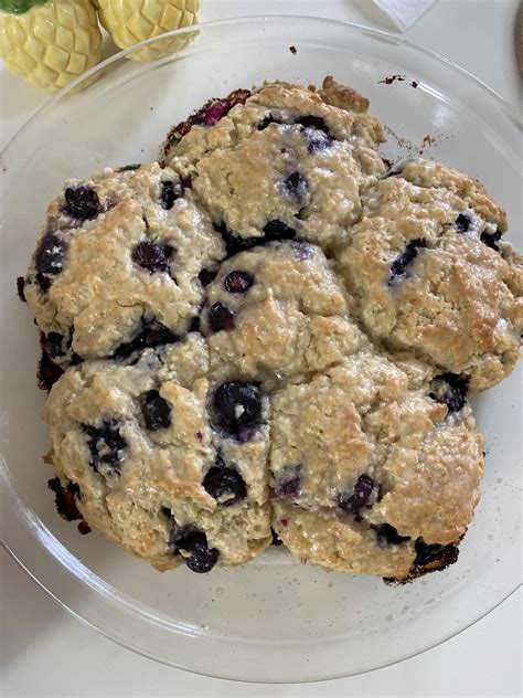 I Made Huge Vegan Blueberry Biscuits R Veganbaking