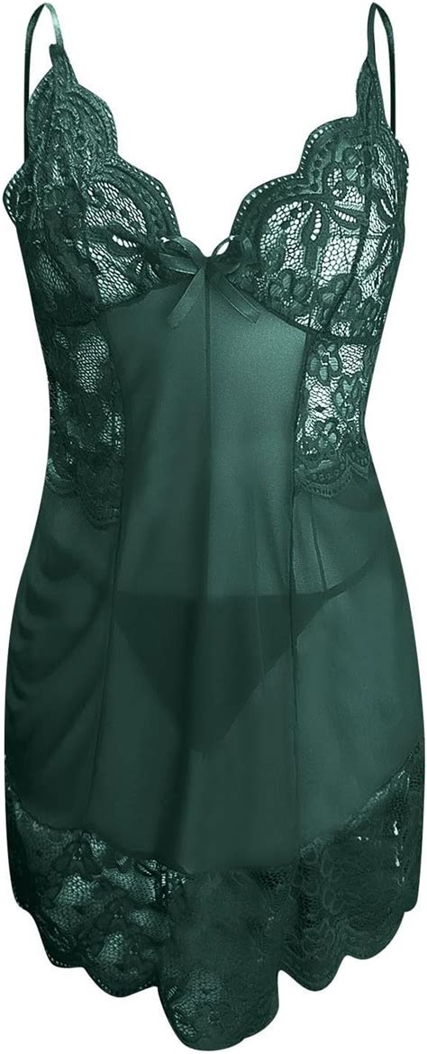 Shbvmpo Women Lingerie Set Lace Mesh Babydoll Chemise Halter Sexy Lingerie Perfect For Special