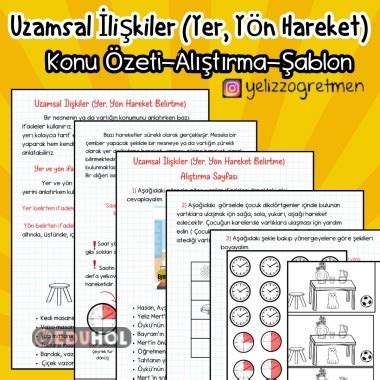 Uzamsal İlişkiler Yer Yön Ha Eduhol Etkinlik İndir Oyun Oyna