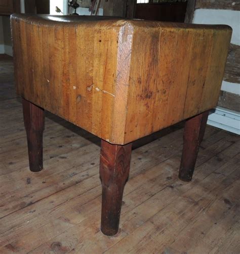 Antique Primitive Maple Butcher Block Table From Conjunktionjunktionantiques On Ruby Lane