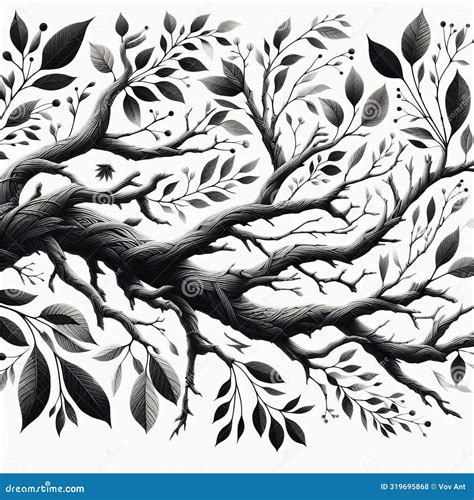 Tree Branch Wallpaper Wallpaper Featuring Tree Branches, Leavs Stock ...