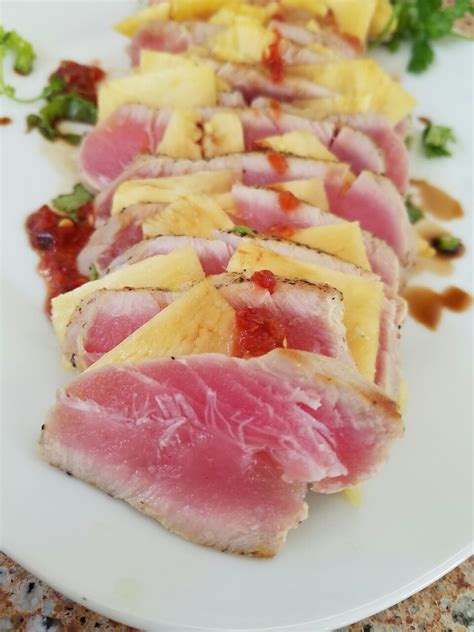 Tuna with pineapple and thai chili sauce. Sushi... | Recipes & Culinary ...