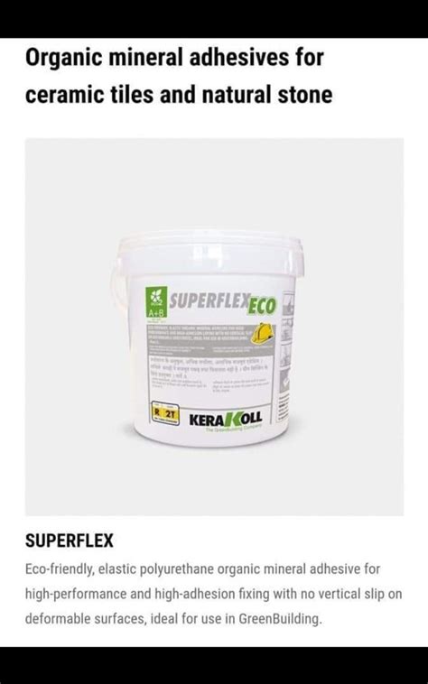 Kerakoll Super Flex Tiles Adhesive Kg Bucket At Rs Bag In