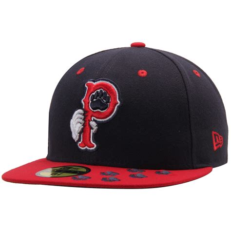 Pawtucket Red Sox New Era Authentic Road 59FIFTY Fitted Hat - Navy/Red