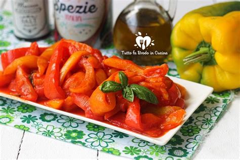 Peperonata Ricetta Base Classica Tutto Fa Brodo In Cucina