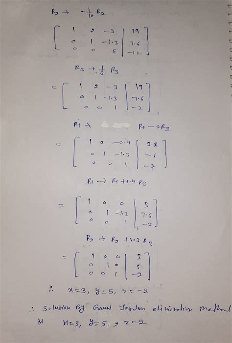 [solved] Solve The System Of Equations Using The Gauss Jordan