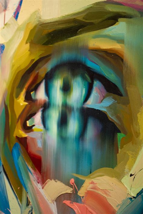 Justin Bower Abstract Oil Painting On Canvas Fractal Event For Sale