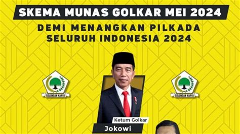 Jokowi Bakal Gantikan Airlangga Hartarto Sebagai Ketum Partai Golkar