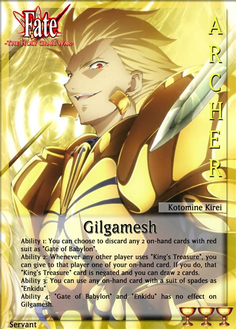 Gilgamesh Fate The Holy Grail War Wiki Fandom