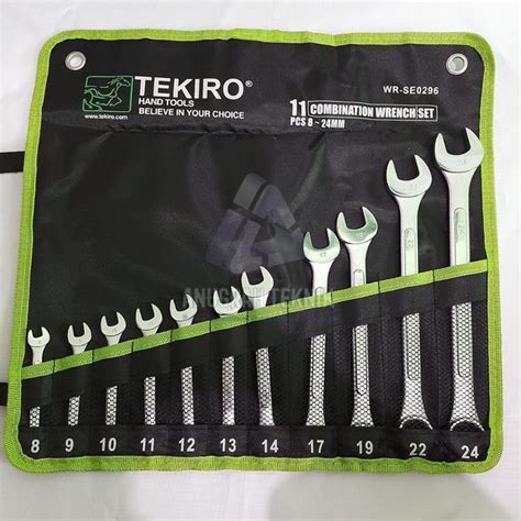 Jual Kunci Ring Pas Combination Wrench Set 11 Pcs 8 24mm TEKIRO WR