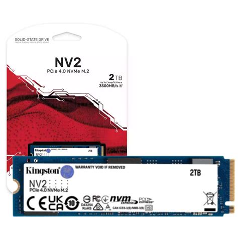 Disco Duro Solido Kingston M 2 Pci E 4 0 Nvme Nv2 2tb Laptop Nanotech Market