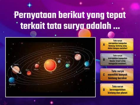 SISTEM TATA SURYA KELAS 6 TEMA 9 SUBTEMA 2 Quiz