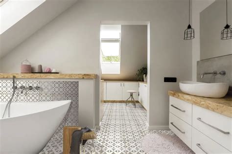 Grafton Nanda Tiles Salle De Bains Taupe Carreau De Ciment Carrelage