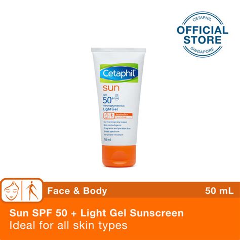 Cetaphil Sun Spf 50 Light Gel Sunscreen 50ml [for Sensitive Skin Face