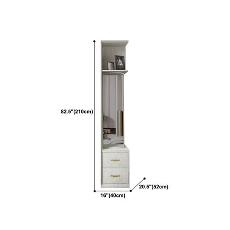 Modern Wardrobe Armoire Engineered Wood And Glass Wardrobe Closet Armoires And Wardrobes