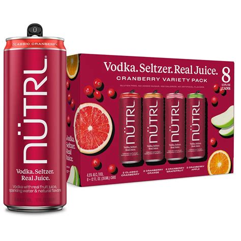 Nutrl Vodka Seltzer Variety Pack Cranberry Walgreens