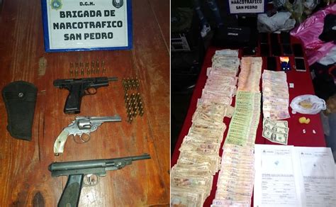 Secuestraron Armas Drogas Y Dinero En Efectivo En San Pedro De Jujuy