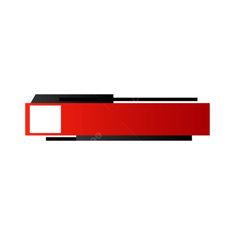 Red And Black Gradient Lower Third Design Vector Element Lower Third Design Element Lower