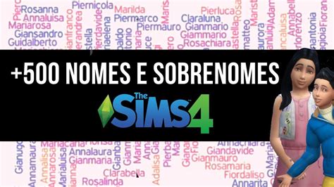 Mod The Sims Nomes E Sobrenomes Para Os Sims Em Portugu S