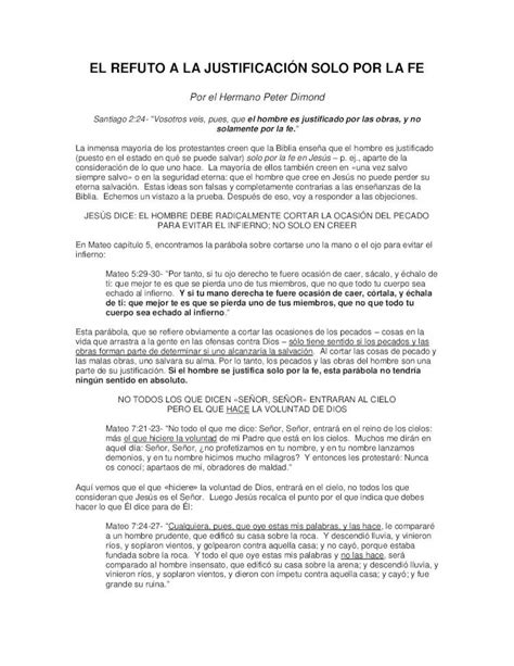 Pdf La Justificaci N Solo Por La Fe Y La Seguridad Eterna Refutado