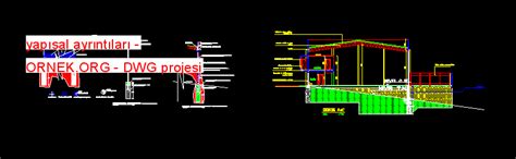 Proje Sitesi Mahkeme Spor Çatı Autocad Projesi